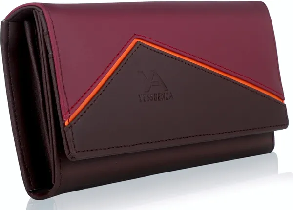 Brown_Synthetic_Leather_Hand_Clutch_Wallet_Purse_For_Casual,_Party,_Formal