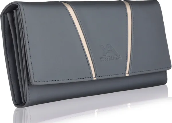 Grey_Casual_Party_Hand_Clutch_Synthetic_Leather_Envelop_Closure_Handbag