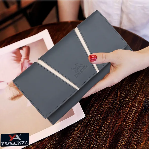 Grey_Casual_Party_Hand_Clutch_Synthetic_Leather_Envelop_Closure_Handbag