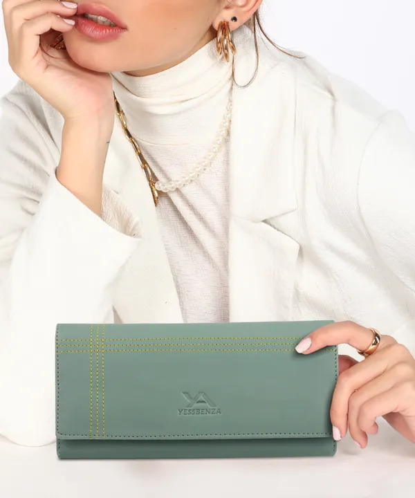 Light_Green_Ladies_Hand_Clutch_Casual_Envelope_Clutch_Bag