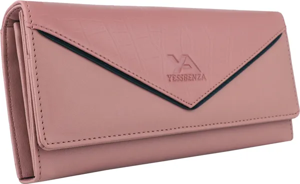 Peach_Synthetic_Casual_Clutch_Bag_With_Poly_Cotton_Inner_Fabric