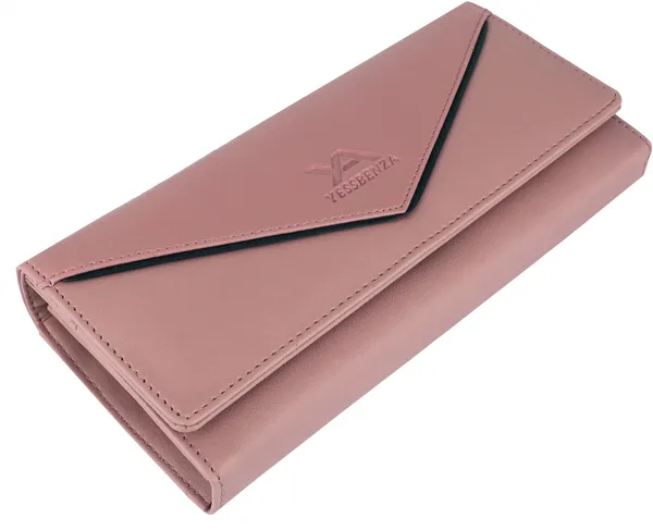 Peach_Synthetic_Casual_Clutch_Bag_With_Poly_Cotton_Inner_Fabric
