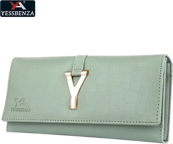 Light_Green_Casual_Solid_Women_Synthetic_Hand_Clutches