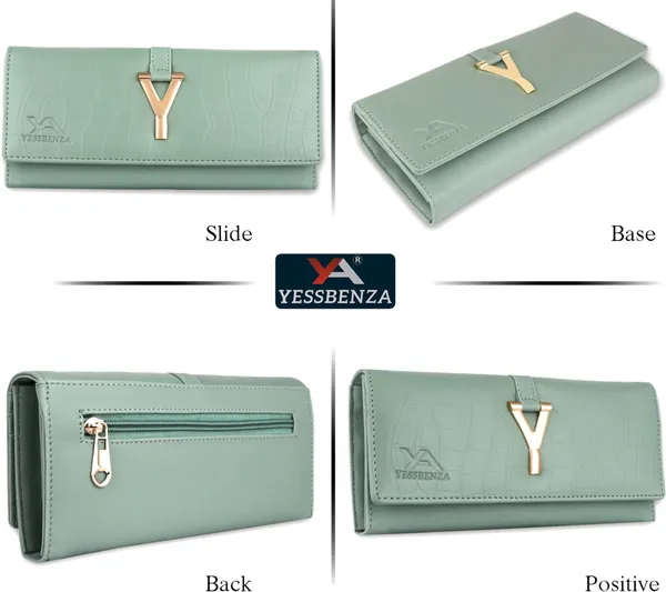 Light_Green_Casual_Solid_Women_Synthetic_Hand_Clutches