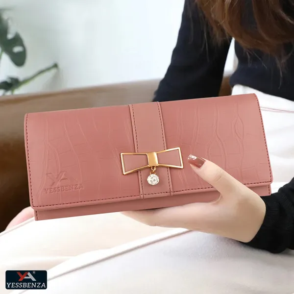Peach_Solid_Synthetic_Synthetic_Cotton_Fabric_Magnetic_Button_Envelope_Clutch_Bag