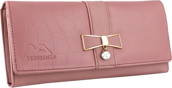Peach_Solid_Synthetic_Synthetic_Cotton_Fabric_Magnetic_Button_Envelope_Clutch_Bag