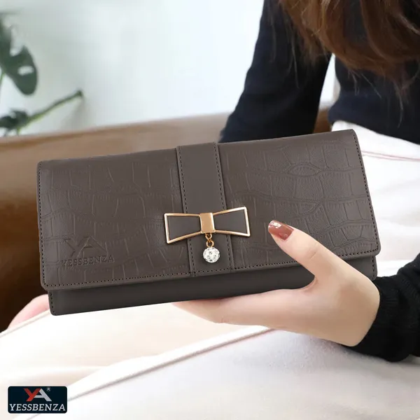Solid_Grey_Hand_Clutches_-_Women'S_Magnetic_Button_Bag