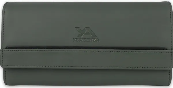 Green_Handcrafted_Synthetic_Leather_Ladies_Envelope_Clutch_Bag_With_Flaps