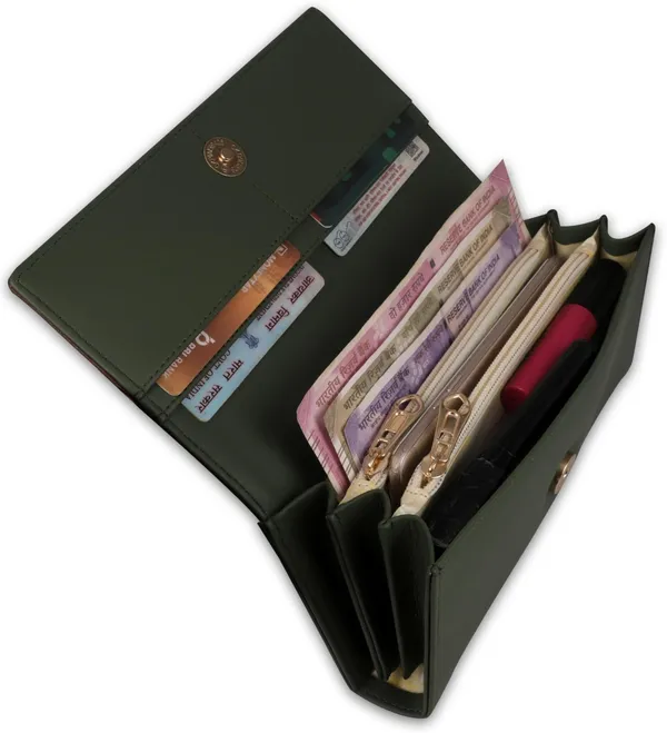 Green_Handcrafted_Synthetic_Leather_Ladies_Envelope_Clutch_Bag_With_Flaps