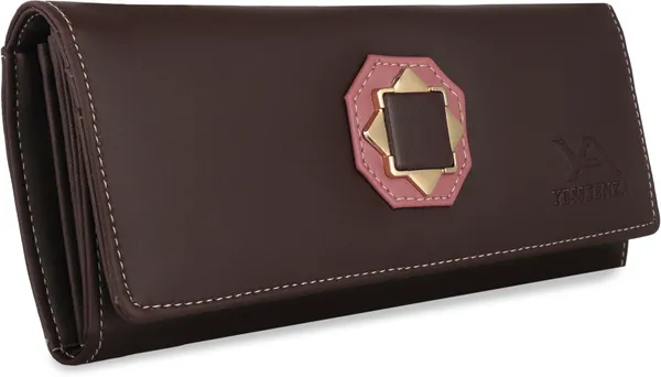 Brown_Women'S_Synthetic_Leather_Envelope_Clutch_Bag_For_Casual_To_Formal
