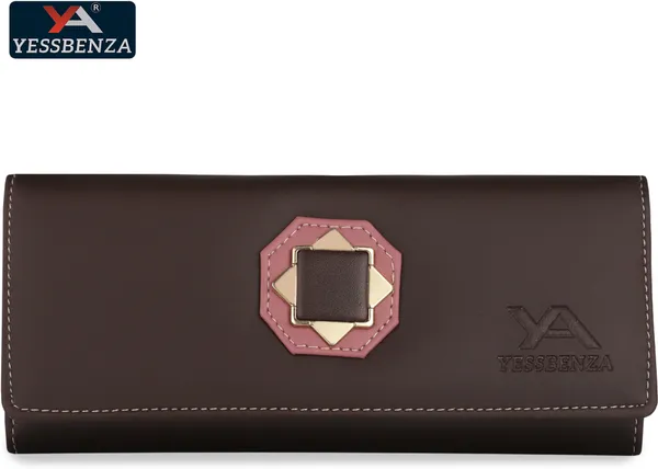 Brown_Women'S_Synthetic_Leather_Envelope_Clutch_Bag_For_Casual_To_Formal