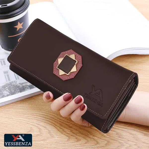 Brown_Women'S_Synthetic_Leather_Envelope_Clutch_Bag_For_Casual_To_Formal