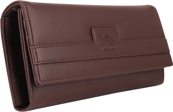 Brown_Casual_Synthetic_Magnetic_Closure_Envolap_Clutch_Wallet