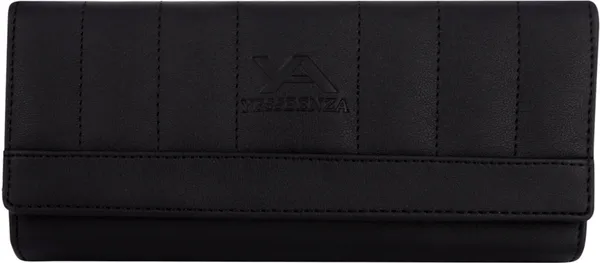 Black_Synthetic_Leather_Women'S_Handclutches_Cum_Handwallets_For_Casual::Party_Wear
