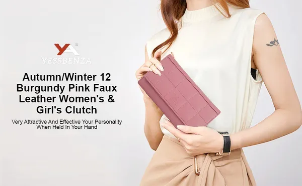 Peach_Handcrafted_Synthetic_Leather_Handclutches_For_Women_Casual_Party_Formal_Sports