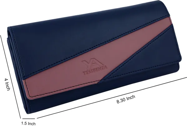 Blue_Colorblock_Casual_Magnetic_Envelap_Closure_Artificial_Leather_Two-Fold_Clutch_Bag
