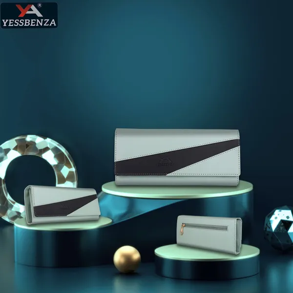 Light_Green_Casual_Artificial_Leather_Envelap_Closure_Clutch_Bag:_Colorblocked