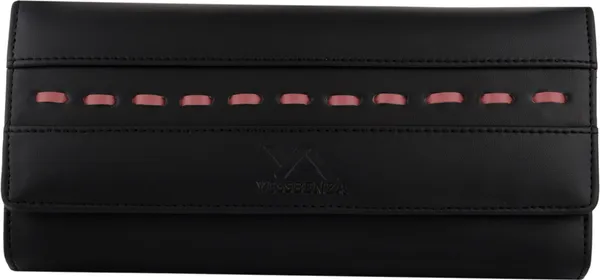 Synthetic_Black_Cotton_Blend_Fabric_Magnetic_Women_Clutch_Purse_Casual_Faux-Leather