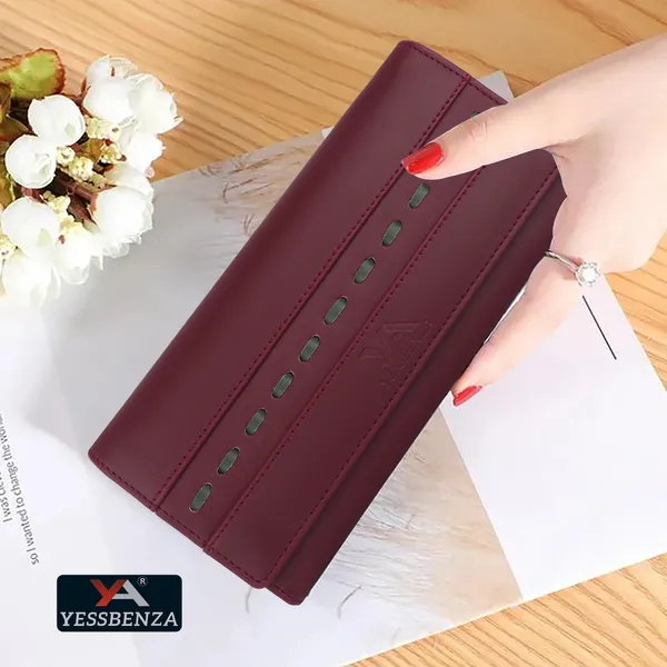 Maroon_Women'S_Synthetic_Leather_Envelop_Flap-Fold_Clutch_Purses_For_Party