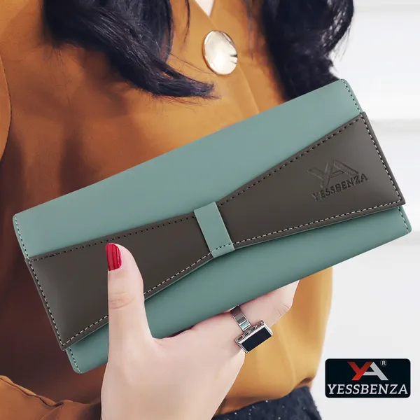 Light_Green_Quality_Synthetic_Faux-Leather_Envelop_Flap-Fold_Clutch_Bag_For_Every_Occasion