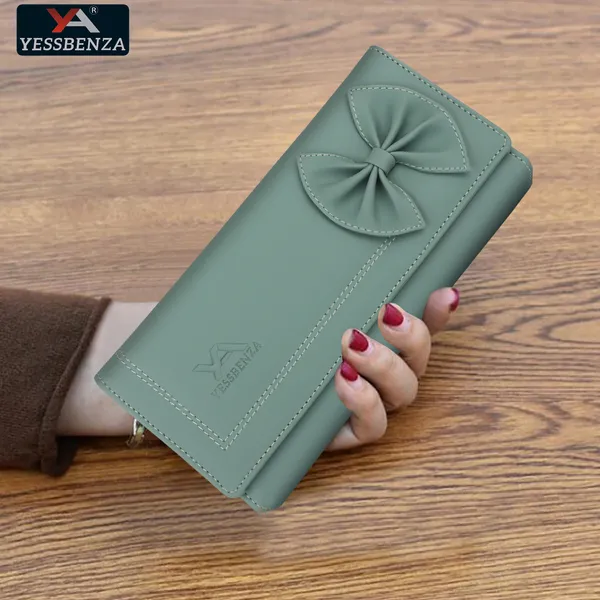 Light_Green_Quality_Synthetic_Faux-Leather_Envelop_Clutch_Bag_For_Women