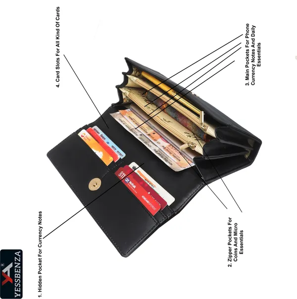Gorgeous_Black_Faux-Leather_Women_Clutches_Envelop_Flap-Fold_Handbags