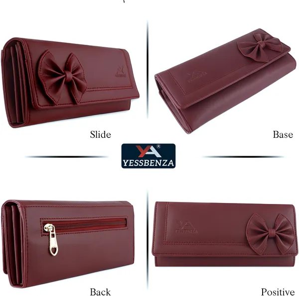 Maroon_Women'S_Handbags_Casual_Formal_Party_Faux-Leather_Clutches