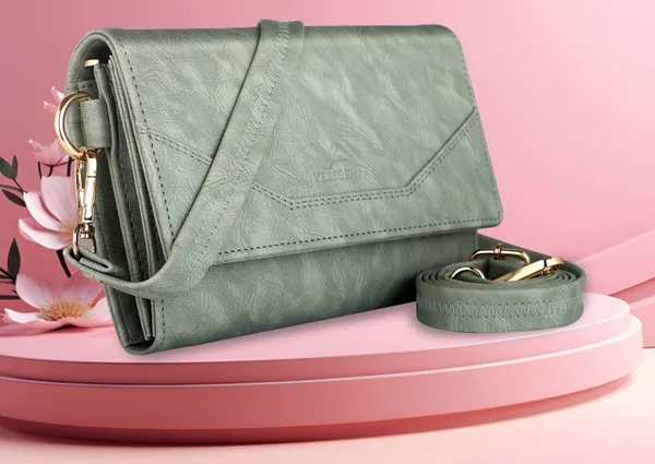 Light_Green_Faux_leather_Sling_Bag_for_Womens_&_Girls