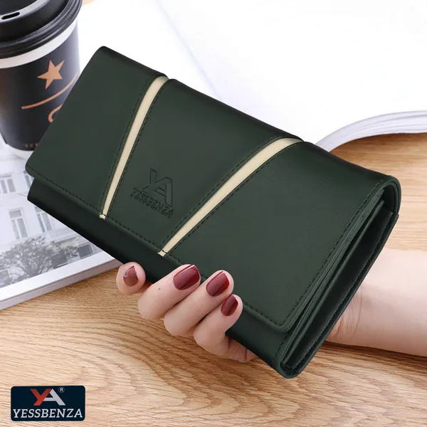 Green_Handcrafted_Synthetic_Leather_Ladies_Envelope_Clutch_Bag_With_Flaps