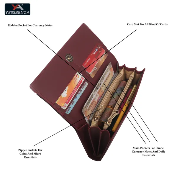 Maroon_Women_Hand_Wallet_Clutches_Synthetic_Leathers_Casual_Party