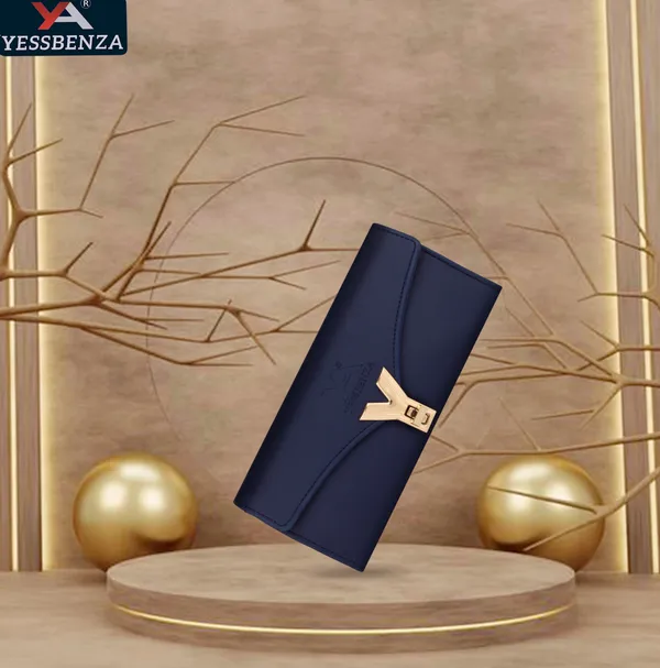 Blue_Quality_Ladies_Y_Twist_Lock_Clutch_Wallet_For_Casual,_Party,_Formal,_Sports.