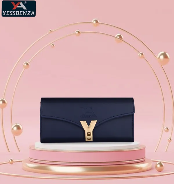 Blue_Quality_Ladies_Y_Twist_Lock_Clutch_Wallet_For_Casual,_Party,_Formal,_Sports.