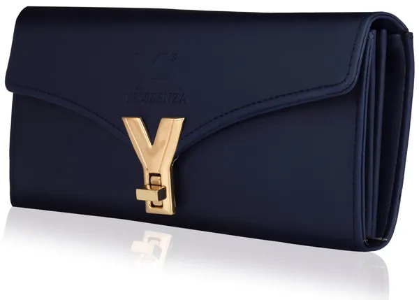 Blue_Quality_Ladies_Y_Twist_Lock_Clutch_Wallet_For_Casual,_Party,_Formal,_Sports.