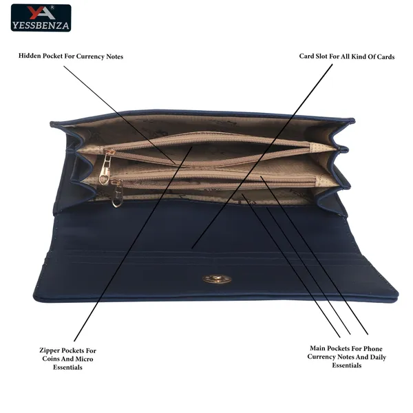 Black_Handcrafted_Faux-Leather_Envelop_Flap-Fold_Clutch_Bag_For_Women