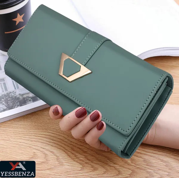 Light_Green_Women'S_Synthetic_Leather_Magnetic_Closure_Clutch_Bag
