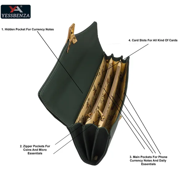 Green_Quality_Y_Twist_Lock_Clutch_Wallet_Faux-Leather_Envelope_Casual_Bag
