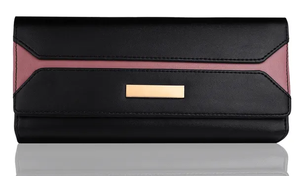 Black_Synthetic_Leather_Ladies_Clutch_Handbags_For_Casual,_Party,_Formal_Occasions