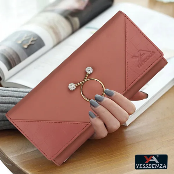 Peach_Croco_Faux-Leather_Polycotton_Fabric_Magnetic_Closure_Flap-Fold_Clutch_Bag_Women'S_Styles
