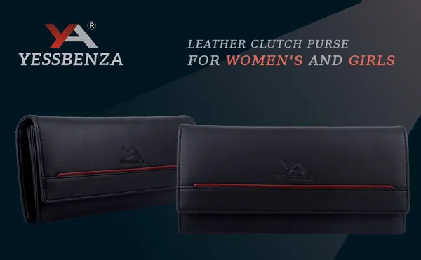 Black_Clutch_Wallet_Purse_Synthetic_Leathers_Cotton_Magnetic_Closure_Bag