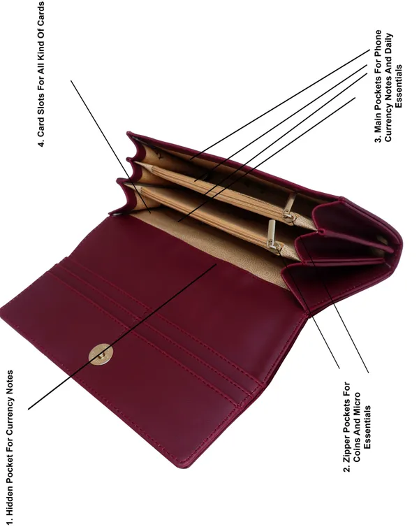 Maroon_Hand_Wallets_For_Women,_Casual_To_Formal,_Magnetic_Snap