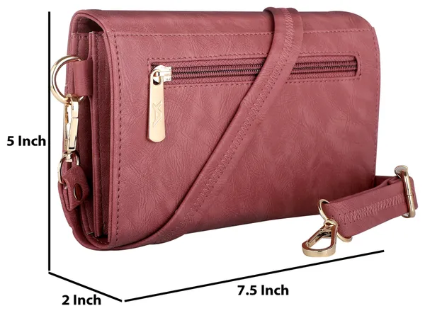 Pink_Peach_Faux_leather_Sling_Bag_for_Womens_&_Girls