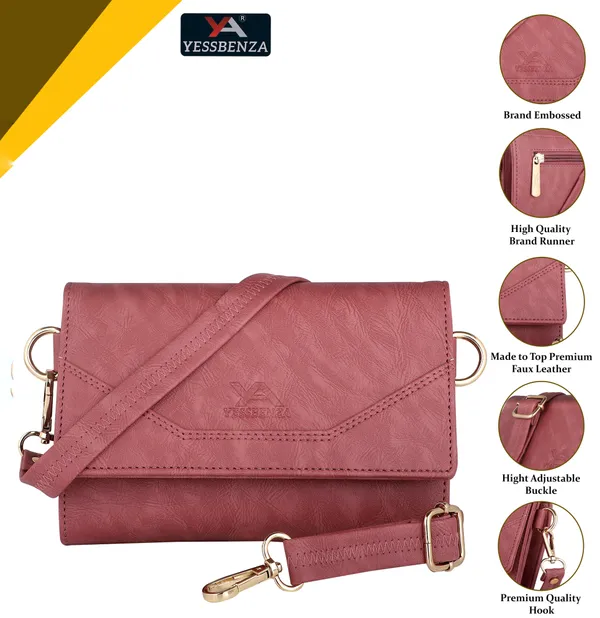 Pink_Peach_Faux_leather_Sling_Bag_for_Womens_&_Girls