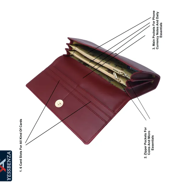 Maroon_Ladies_Clutch_Handbags_For_Casual,_Party,_Formal_And_Sports