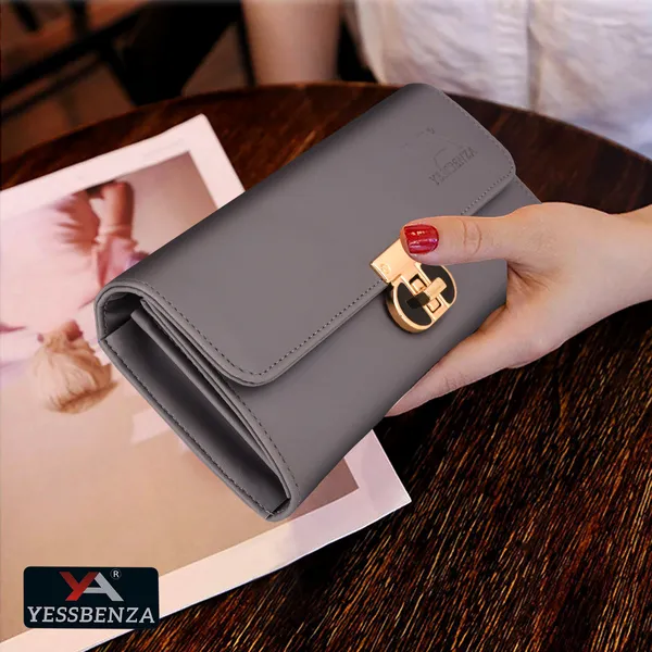 Grey_Synthetic_Handcrafted_Clutch_Wallet_For_Casual,_Party,_Formal,_Sports_Events
