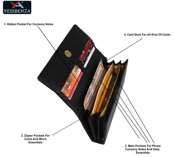 Black_Artificial_Synthetic_Women'S_Handclutches_Cum_Handwallets_Casual_Party_Formal_Sports