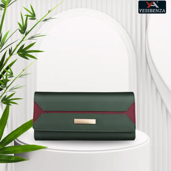 Green_Clutch_Handbags_Casual_Synthetic_Leathers_Women'S