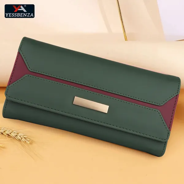 Green_Clutch_Handbags_Casual_Synthetic_Leathers_Women'S
