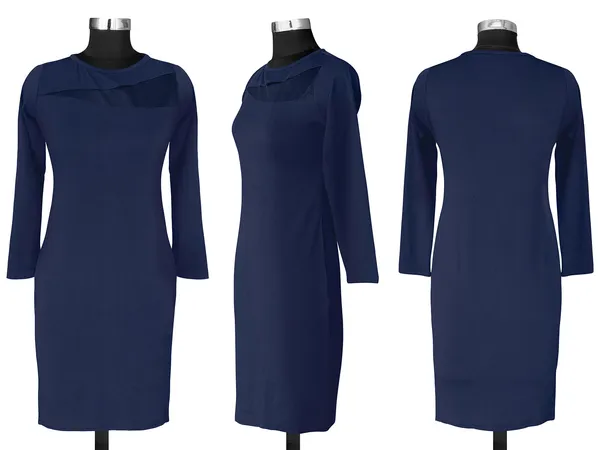 Black__Stretchable_Knitting_Dress_for_Women