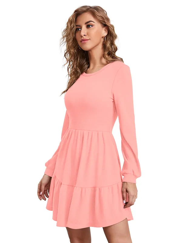 Green__Stretchable_Knitting_Dress_for_Women