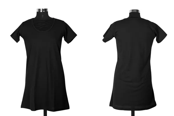 Black_Polyster_Knitting_Dress_for_Women